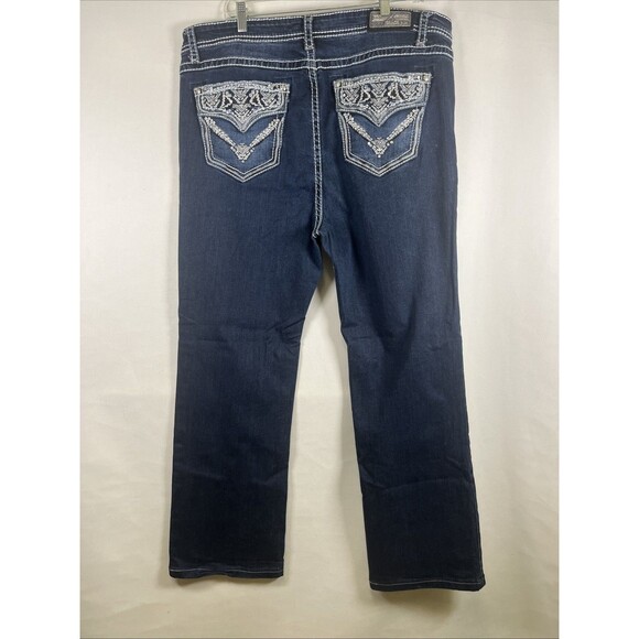 Grace in LA Jeans Women's Size 22 Plus Size P-Straight Embellished Pockets EUC - Picture 4 of 10